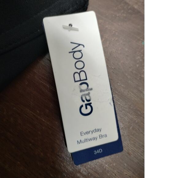 Gap Body NWT Size 34D (Large) Black Everyday Multiway Underwire Padded Bra - Picture 8 of 10